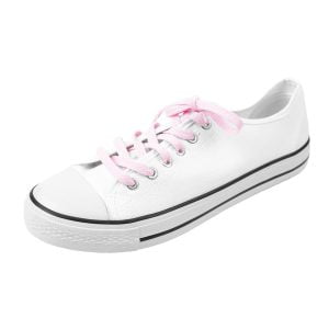 Platte schoenveters roze 100cm