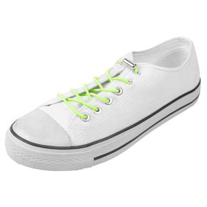 Ronde schoenveter in de kleur neon groen met draaisluiting